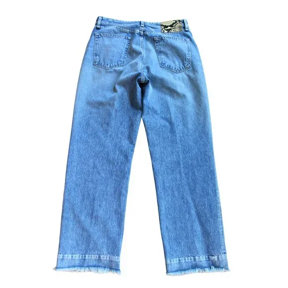 Rag & Bone Ruth Super High Waist Straight Leg Jeans Size 32 $295 Quiet Luxury - Picture 6 of 14